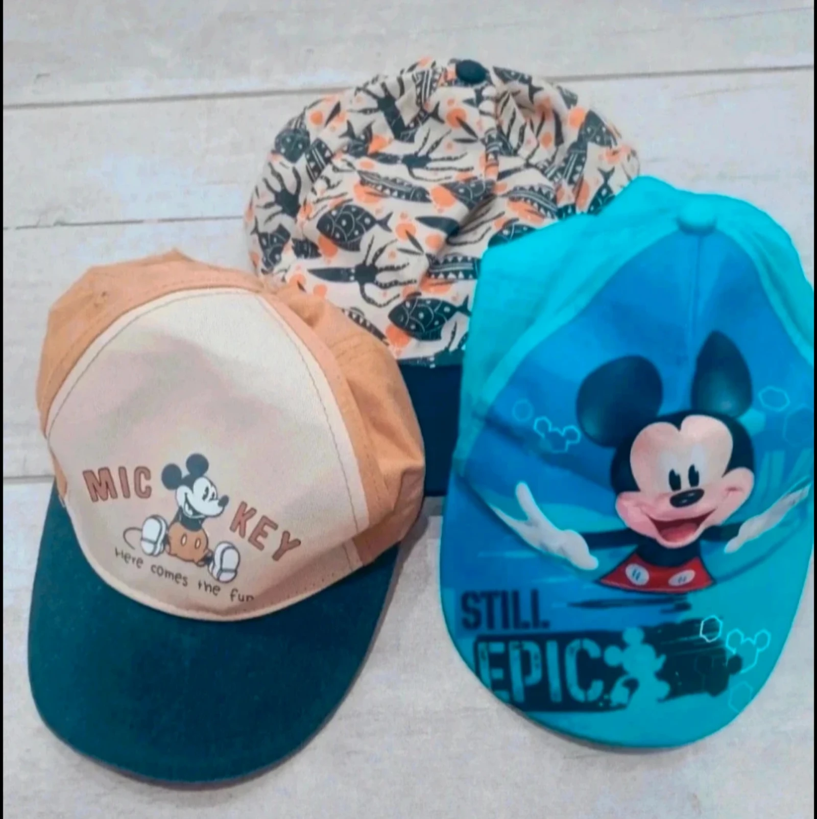 Tres gorras algodón niño/a 1-3 años 